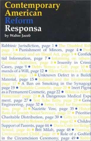 Cover of Contemporary American Reform Responsa