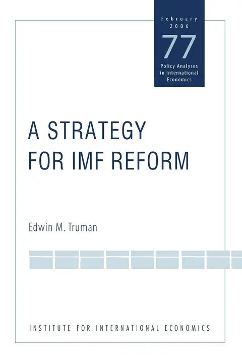 Cover of A Strategy for IMF Reform