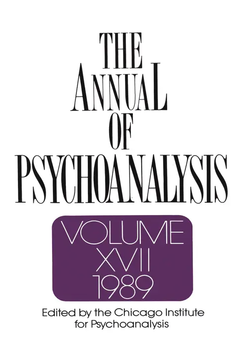 Cover of The Annual of Psychoanalysis