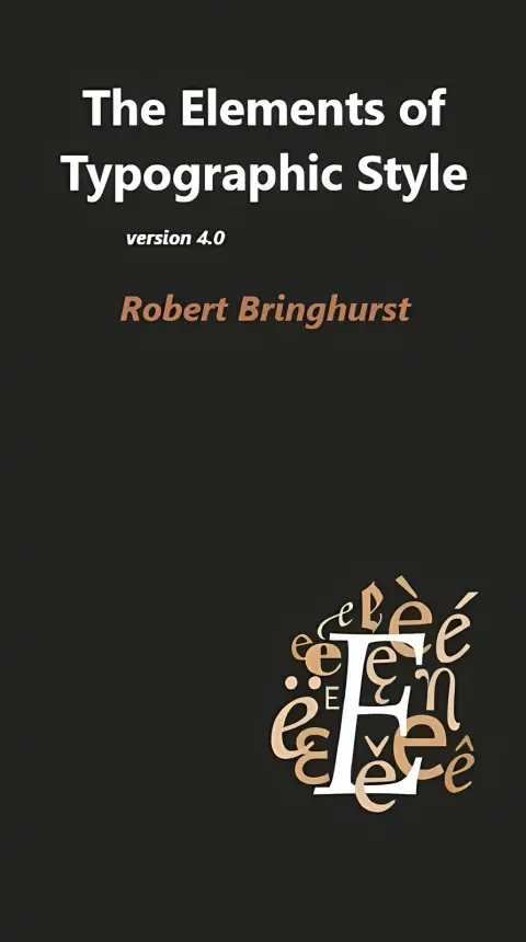 Cover of The Elements of Typographic Style