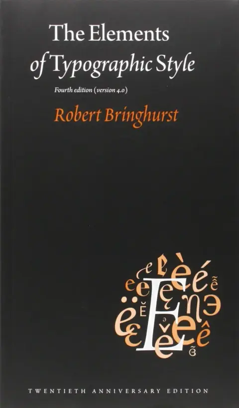Cover of Elements of Typographic Style