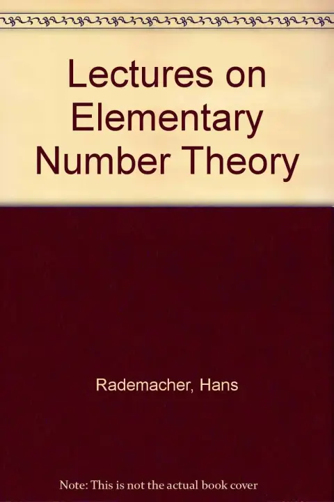Cover of Lectures on Elementary Number Theory