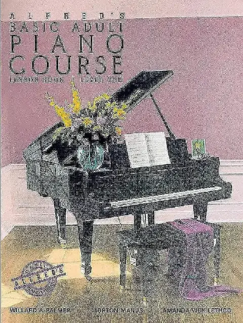 Cover of Alfred's Basic Adult Piano Course Lesson Book, Bk 1