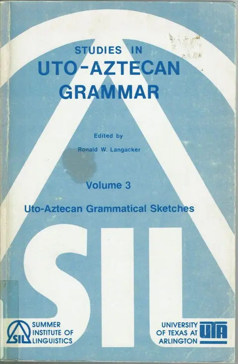 Cover of Studies in Uto Aztecan Grammar
