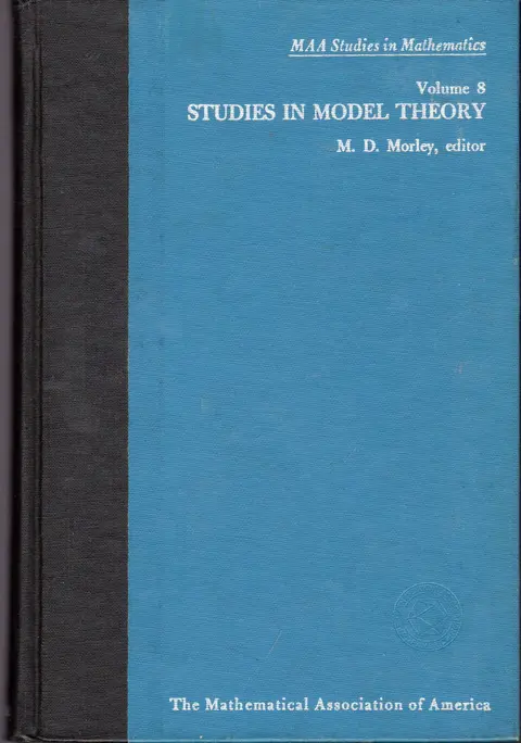 Cover of Morley Studies in ∗model Theory∗