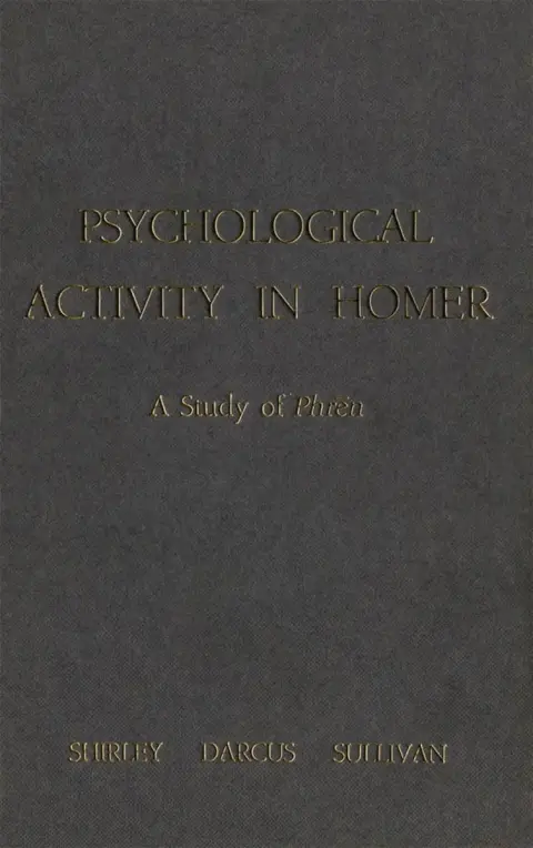 Cover of Psychological Activity in Homer