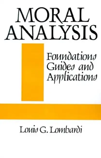 Cover of Moral Analysis