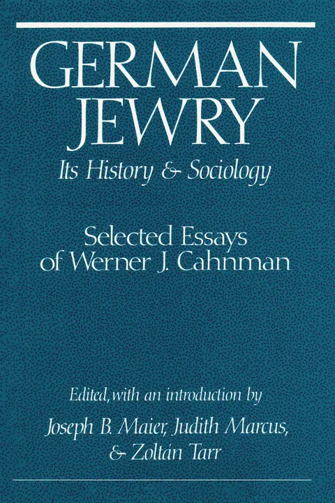 Cover of German Jewry