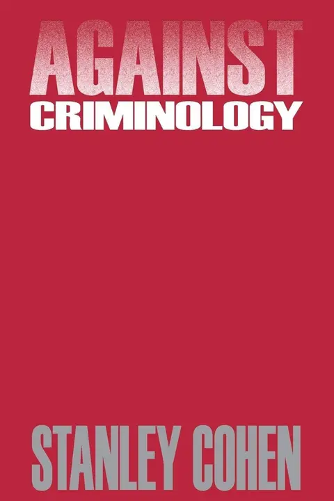 Cover of Against Criminology