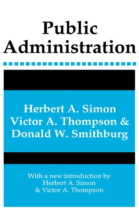 Cover of Public Administration