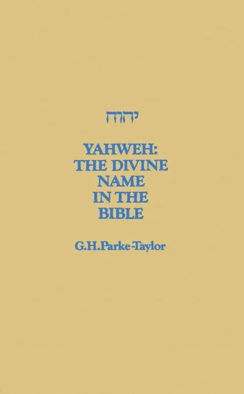 Cover of Yahweh