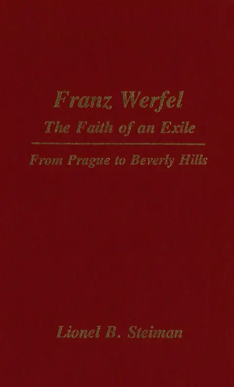 Cover of Franz Werfel