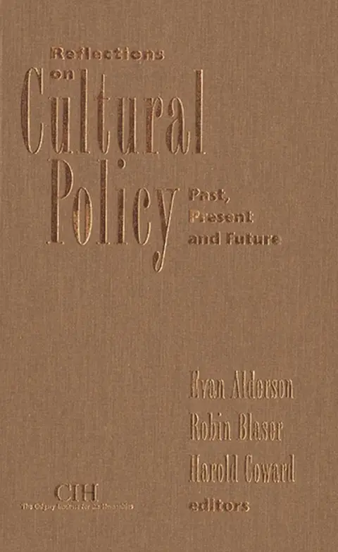 Cover of Reflections on Cultural Policy