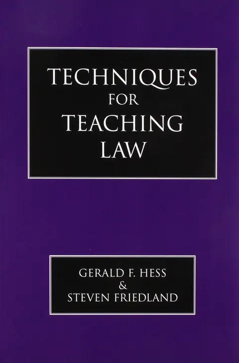 Cover of Techniques for Teaching Law
