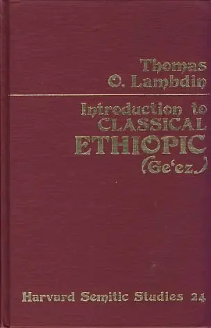 Cover of Introduction to Classical Ethiopic