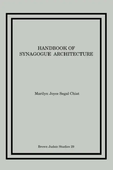 Cover of Handbook of Synagogue Architecture