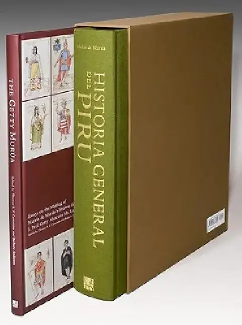 Cover of Historia General del Piru and the Getty Murua