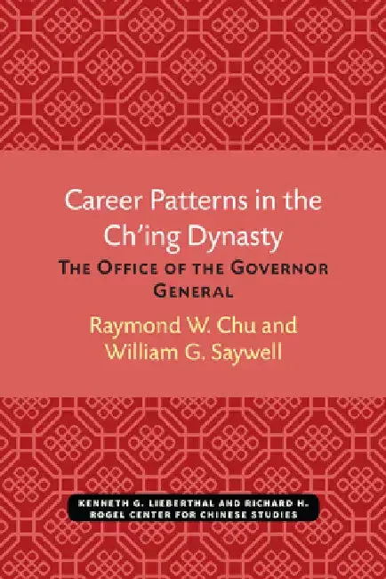 Cover of Career Patterns in the Ch'ing Dynasty