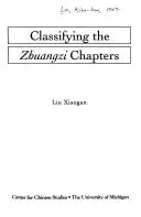 Cover of Classifying the Zhuangzi Chapters Volume 65