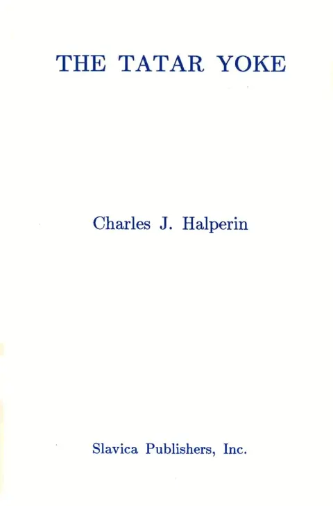 Cover of Tartar Yoke