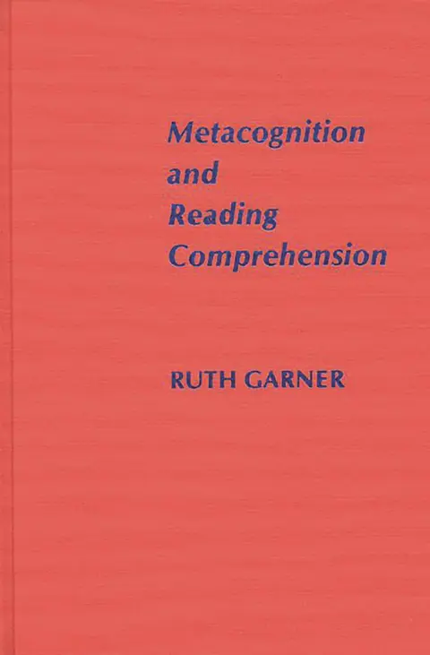 Cover of Metacognition and Reading Comprehension