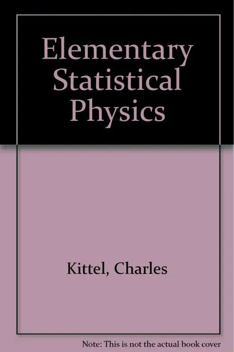 Cover of Elementary Statistical Physics
