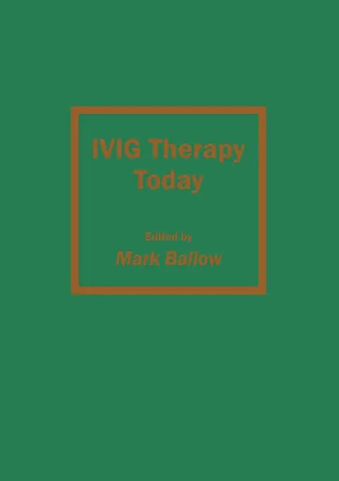 Cover of IVIG Therapy Today