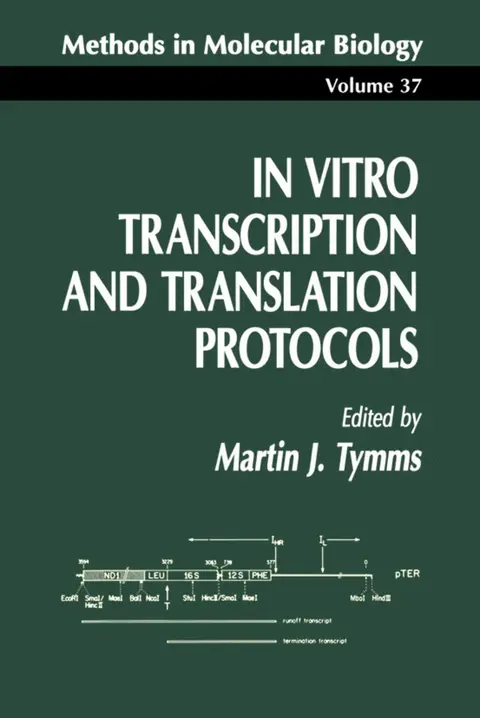 Cover of In Vitro Transcription and Translation Protocols