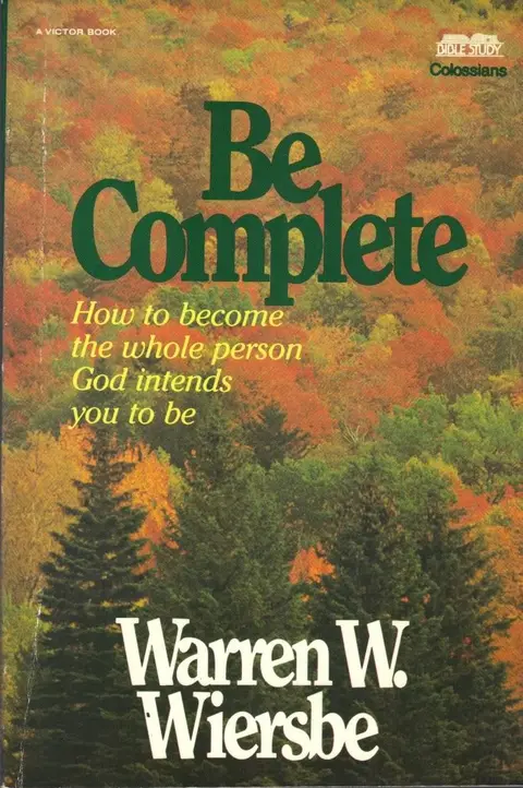 Cover of Be Complete (Colossians)