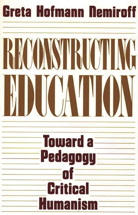 Cover of Reconstructing Education