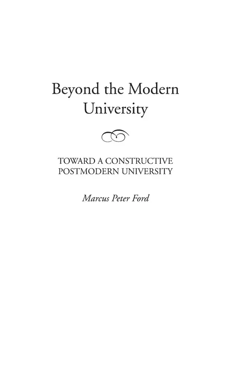 Cover of Beyond the Modern University