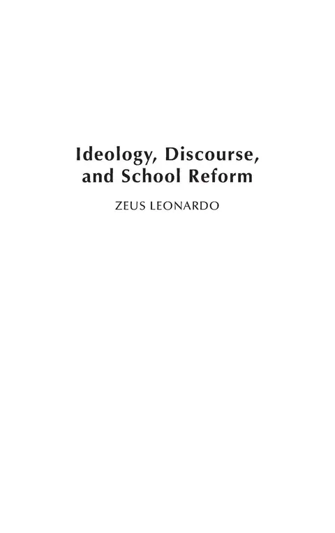 Cover of Ideology, Discourse, and School Reform