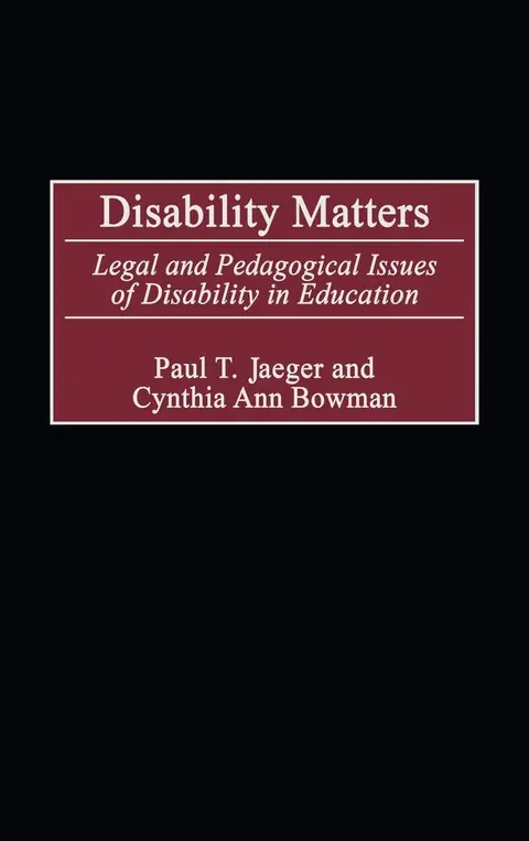 Cover of Disability Matters