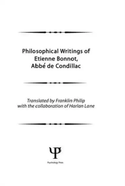 Cover of Philosophical Works of Etienne Bonnot, Abbe De Condillac: