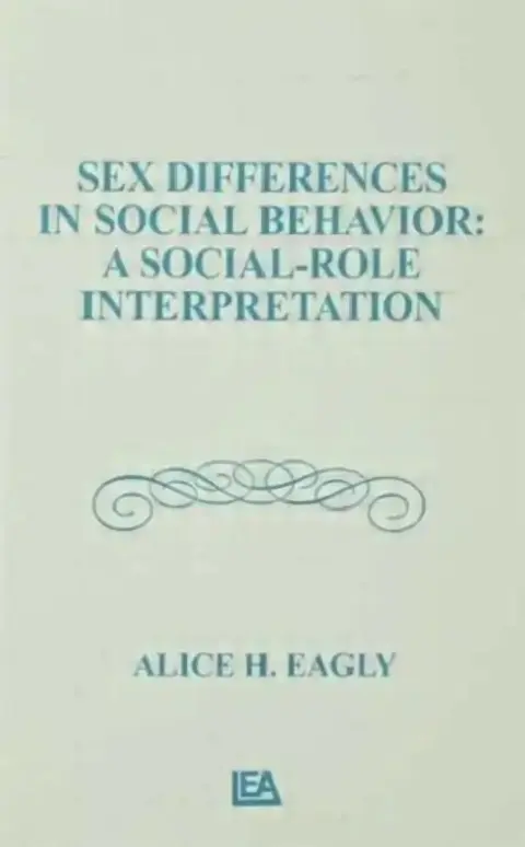 Cover of Sex Differences in Social Behavior