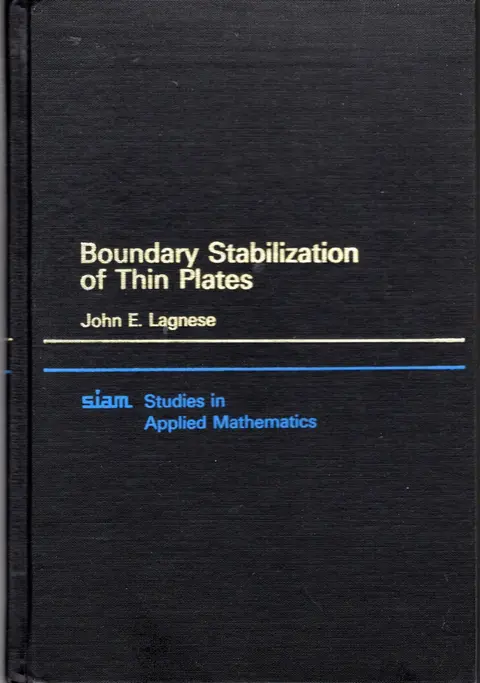 Cover of Boundary Stabilization of Thin Plates