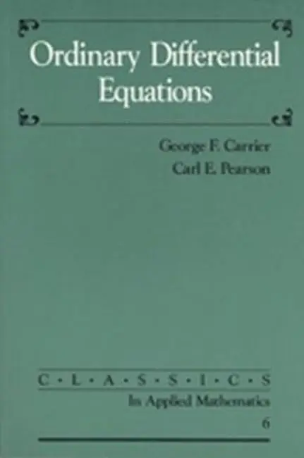 Cover of Ordinary Differential Equations