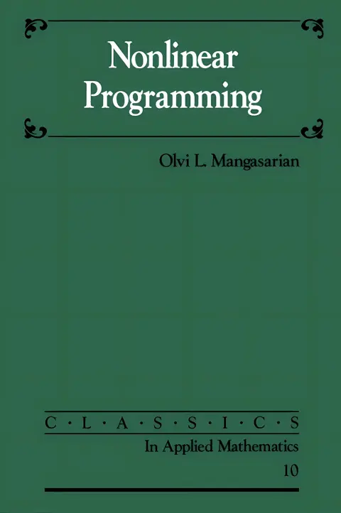 Cover of Nonlinear Programming