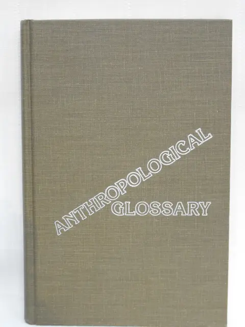 Cover of Anthropological Glossary