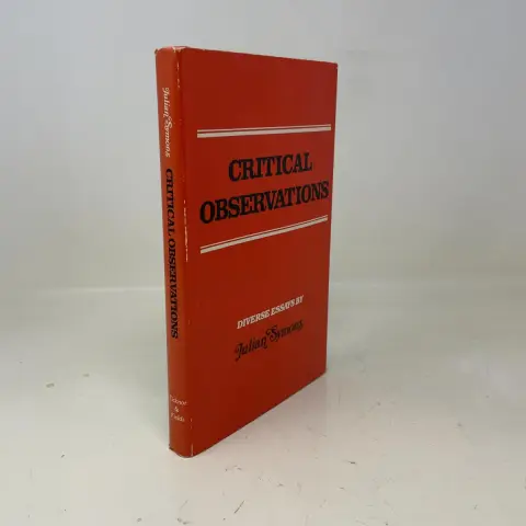 Cover of Critical Observations