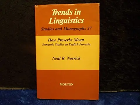 Cover of How Proverbs Mean