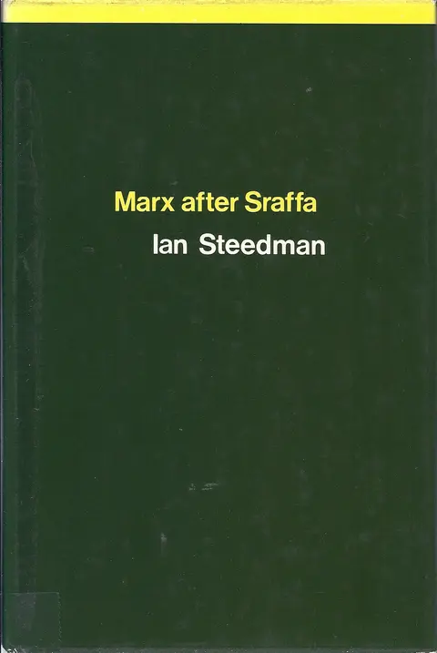 Cover of Marx After Sraffa
