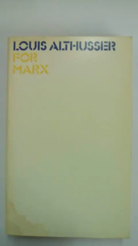 Cover of For Marx