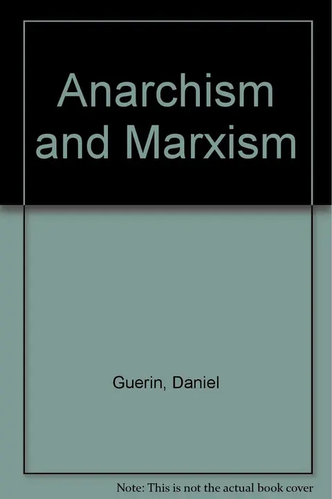 Cover of Anarchism and Marxism