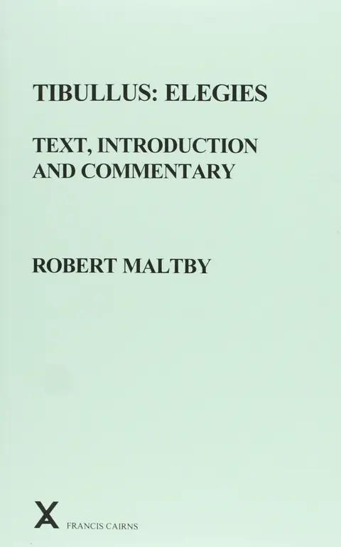 Cover of Tibullus