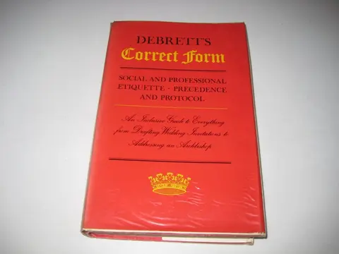 Cover of Debrett's Correct Form
