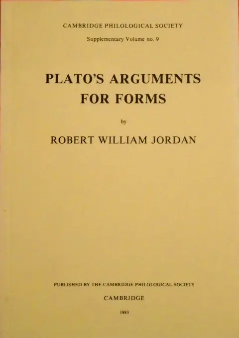 Cover of Plato's Argument for Forms