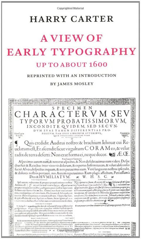Cover of A View of Early Typography