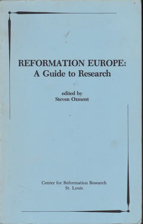 Cover of Reformation Europe