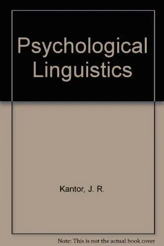 Cover of Psychological Linguistics